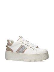 KG Kurt Geiger Leslie Gem White Trainers - Image 3 of 5