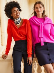 Boden Blue Pimlico Jersey Trousers - Image 6 of 6