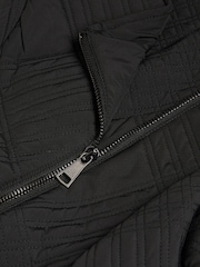 Ted Baker Black Rosemia Padded Short Wrap Coat - Image 5 of 6