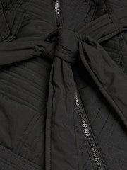 Ted Baker Black Rosemia Padded Short Wrap Coat - Image 6 of 6