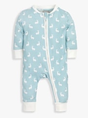 The Little Tailor Luxury 4 Piece Baby Gift Set; Jersey Blanket, Sleepsuit, Bodysuit and Jersey 100% Cotton Hat - Image 2 of 5