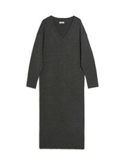 Albaray Grey V-Neck Loose Fit Dress - Image 5 of 5