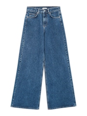 Albaray Blue Full Length Wide Leg Jeans - Image 4 of 4