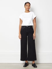 Albaray Black Wide Leg Jeans - Image 1 of 4