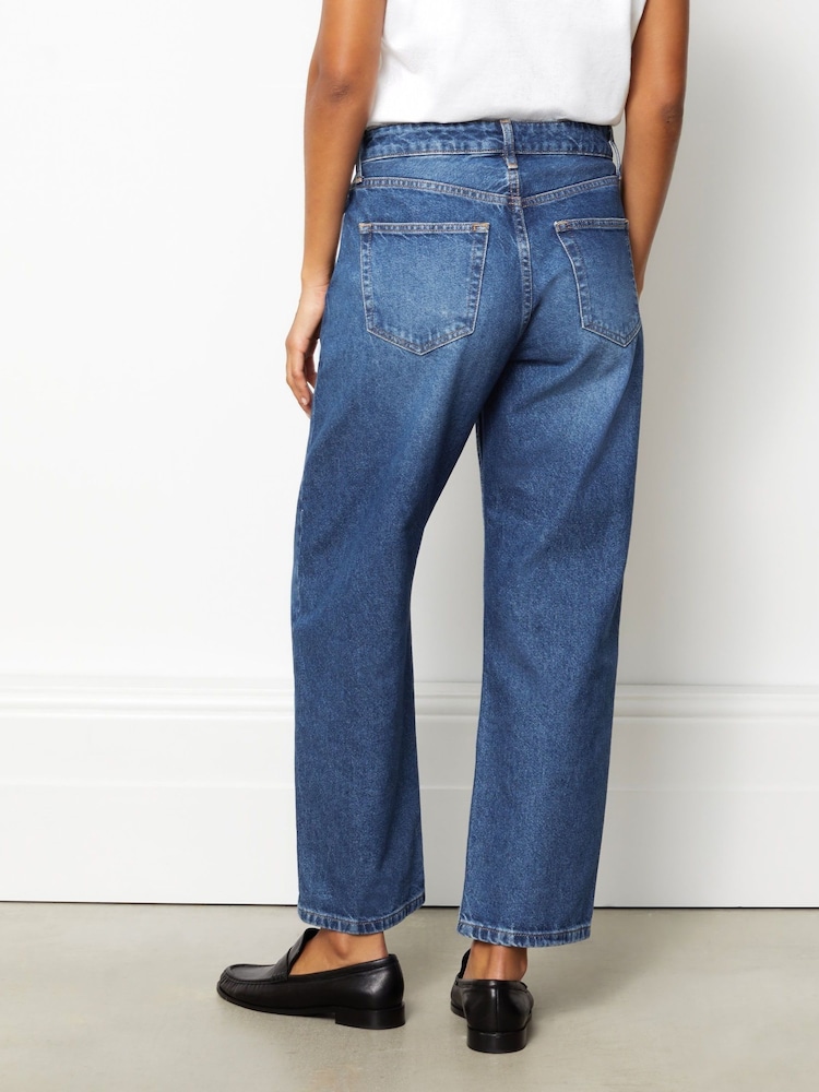 Albaray Boyfriend Indigo Blue Wash Jeans - Image 2 of 4