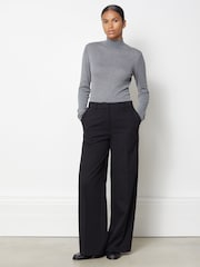 Albaray Wide Leg Black Trousers - Image 1 of 4