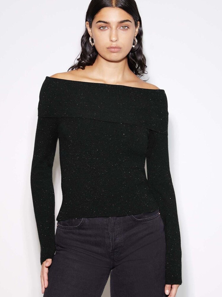 Albaray Sparkle Bardot Black Jumper - Image 1 of 4