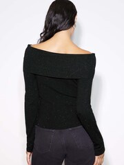 Albaray Sparkle Bardot Black Jumper - Image 2 of 4
