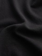 Black Knitted Regular Fit Trophy Polo Shirt - Image 7 of 7