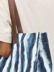 Blue Stripe Beach 100% Cotton Bag - Image 3 of 8