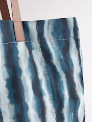 Blue Stripe Beach 100% Cotton Bag - Image 6 of 8