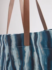 Blue Stripe Beach 100% Cotton Bag - Image 7 of 8