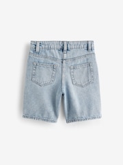 Mid Blue Denim Longline Shorts (3-16yrs) - Image 5 of 6