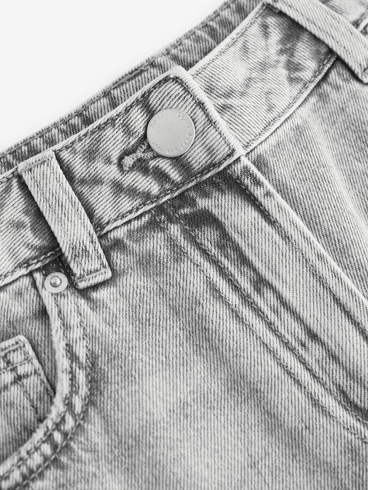 Grey Denim Longline Shorts (3-16yrs) - Image 7 of 7