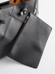 Black Weave Tote Bag - Image 14 of 16