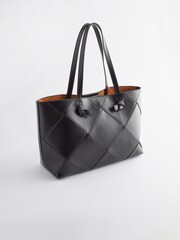 Black Weave Tote Bag - Image 7 of 16