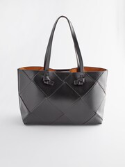 Black Weave Tote Bag - Image 8 of 16