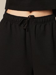 Black Raw Edge Washed Jersey Shorts - Image 4 of 6