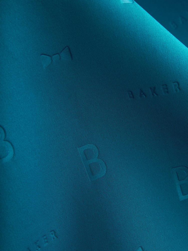 Baker by Ted Baker Bow Shoulder Embossed Scuba Dress - Image 9 of 9