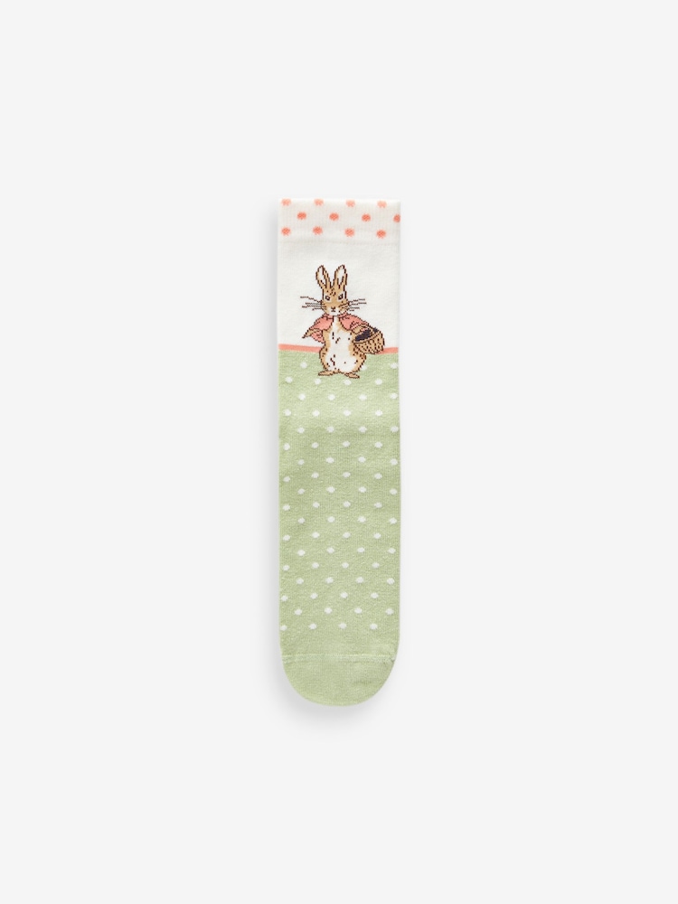 Pink / Green Peter Rabbit And Friends Ankle Socks 4 Pack - Image 5 of 5