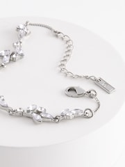 Silver Tone Bridal Leaf Bracelet - Image 2 of 4