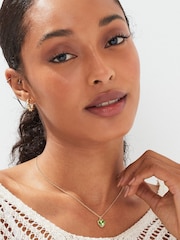 Gold Tone Heart Birthstone Necklace - Image 1 of 5