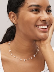 Gold/Silver Plated Semi Precious Stone Chipping Necklace - Image 2 of 4