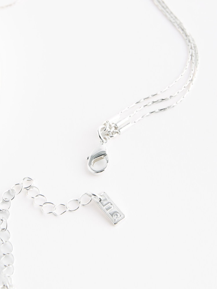 Gold Tone/Silver Tone Multi Row Coin Drop Necklace - Image 2 of 4 Gold Tone/Silver Tone Multi Row Coin Drop Necklace - Image 2 of 4