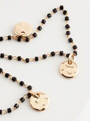 Gold Tone Beaded Disc Anklet - Image 4 of 4