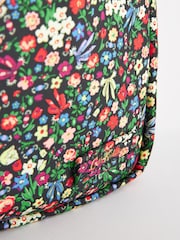 Cath Kidston Black Ditsy Floral Compact Backpack - Image 7 of 9