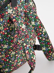 Cath Kidston Black Ditsy Floral Compact Backpack - Image 8 of 9