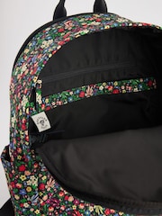 Cath Kidston Black Ditsy Floral Compact Backpack - Image 9 of 9
