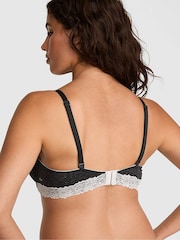 Victoria's Secret Pink Charcoal Heather Grey T Shirt Lace Trim Bra - Image 2 of 2