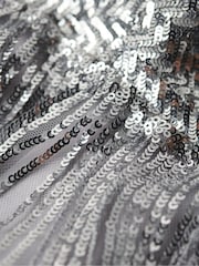 Superdry Silver Fringe Cami Mini Dress - Image 6 of 7