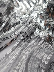 Superdry Silver Fringe Cami Mini Dress - Image 7 of 7