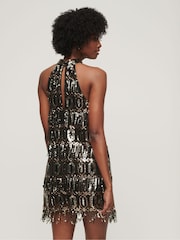Superdry Silver Halter A-Line Dress - Image 2 of 9