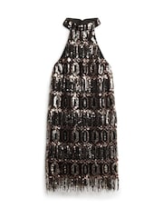 Superdry Silver Halter A-Line Dress - Image 6 of 9