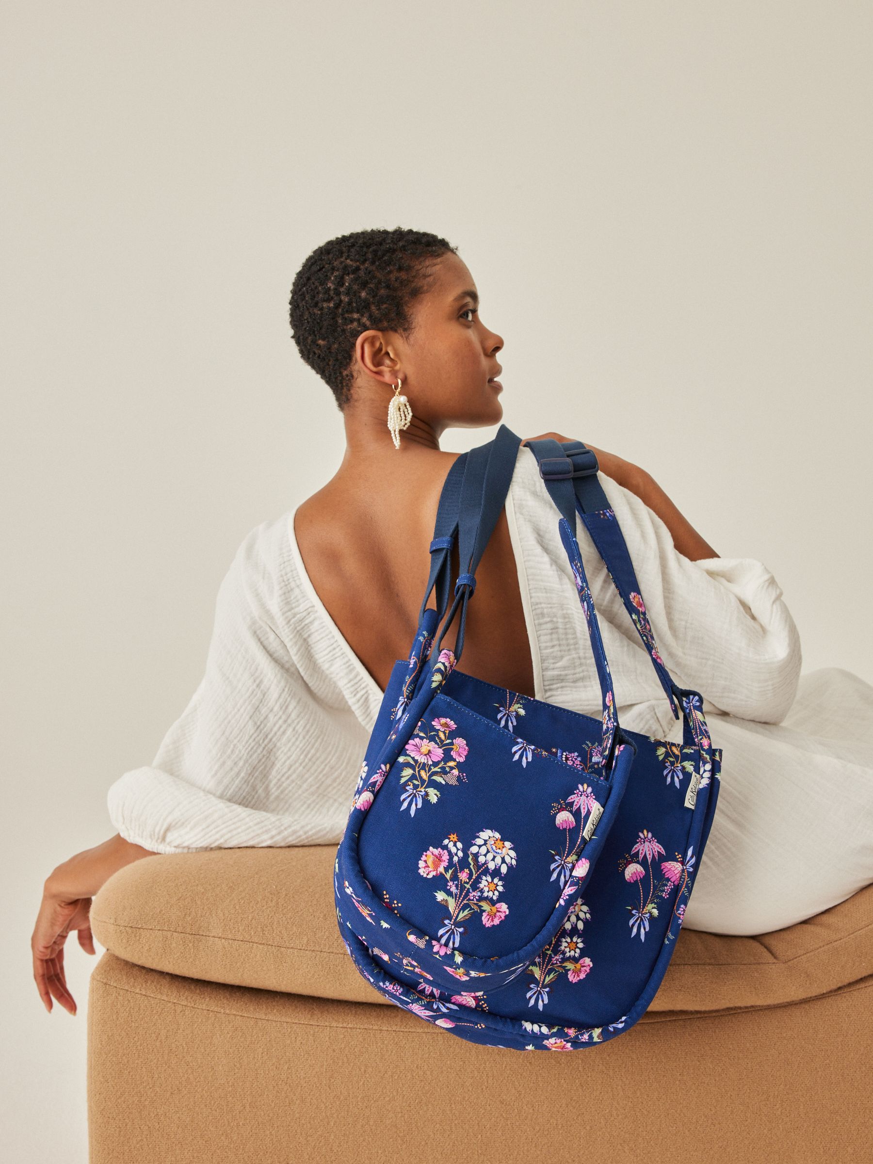 Navy Floral Project authentic Bag