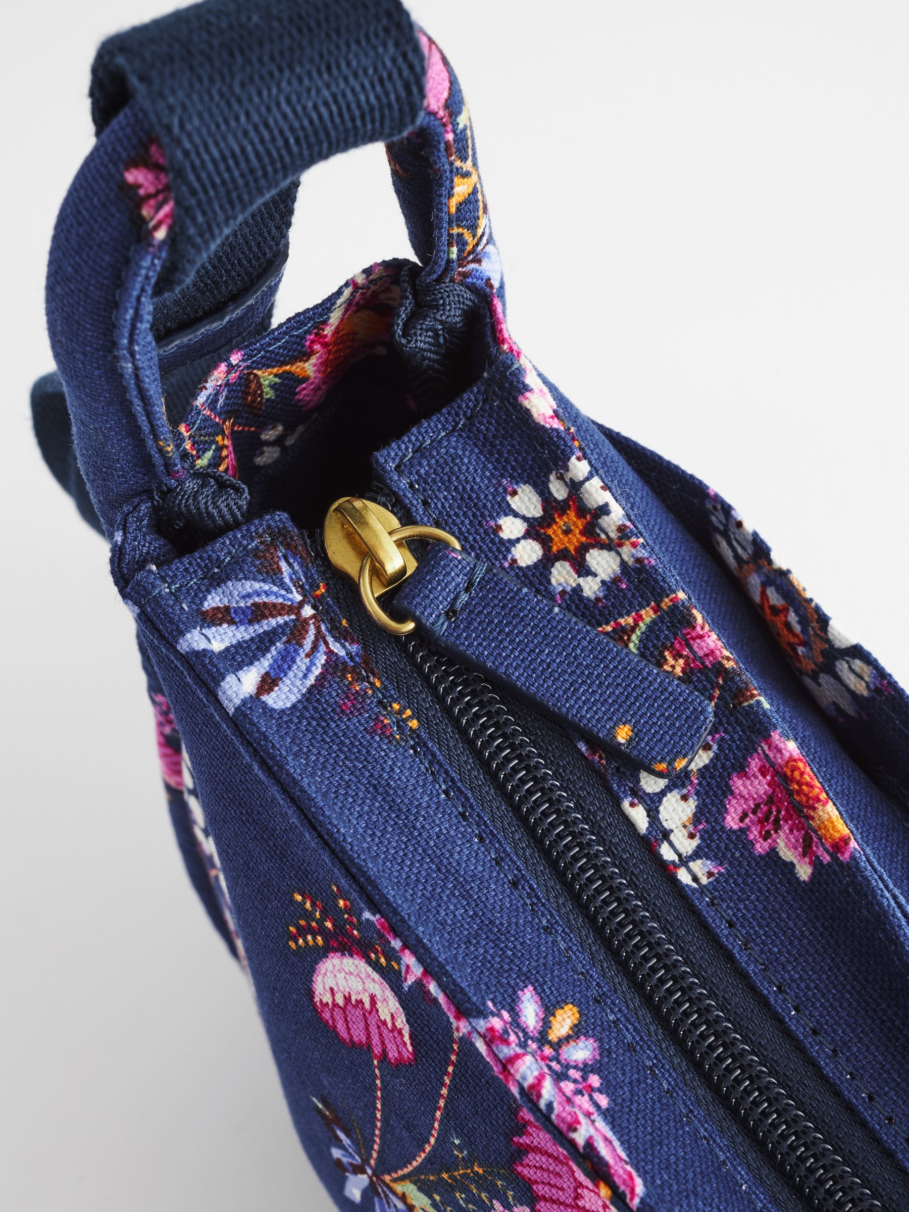 Cath Kidston Navy Floral Bunches Mini Messenger Cross Body Bag