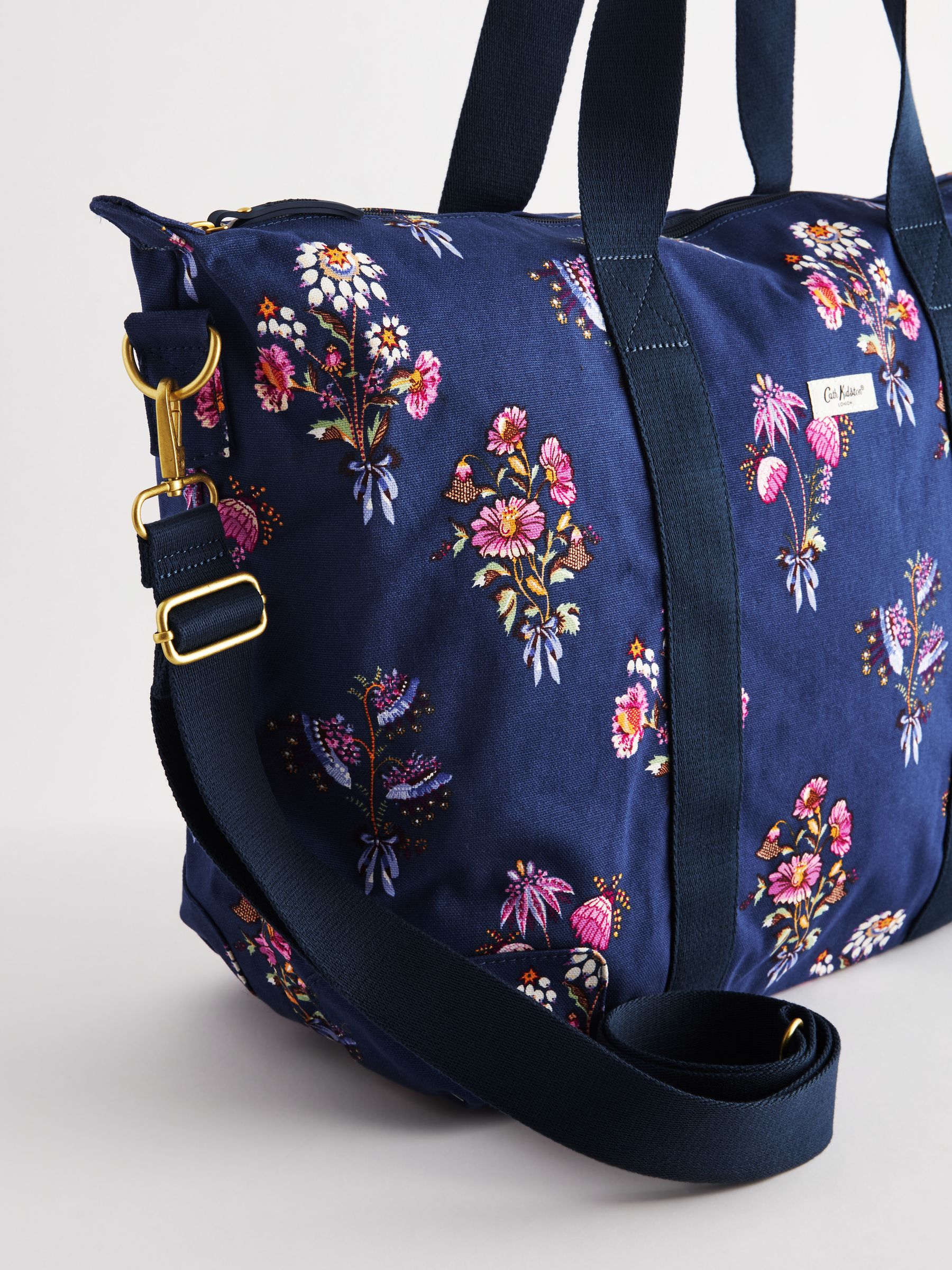 Buy Cath Kidston Navy Blue Floral Bunches Strappy Overnight Bag from Next USA