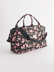 Cath Kidston Black Floral Print Travel Holdall Bag - Image 3 of 9