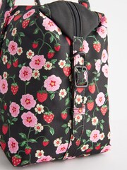 Cath Kidston Black Floral Print Travel Holdall Bag - Image 8 of 9