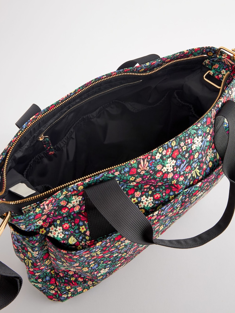 Cath Kidston Black Ditsy Floral Nappy Bag - Image 12 of 12