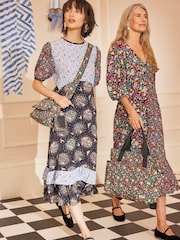 Cath Kidston Black Ditsy Floral Nappy Bag - Image 3 of 12