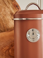 Set of 3 Rust Orange Badge Storage Jars - Image 3 of 4