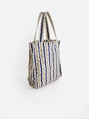 Cath Kidston Black/White Large Coated Bookbag - Image 2 of 4