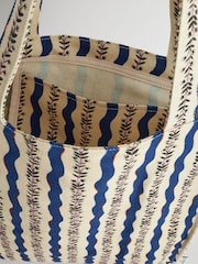 Cath Kidston Black/White Large Coated Bookbag - Image 4 of 4