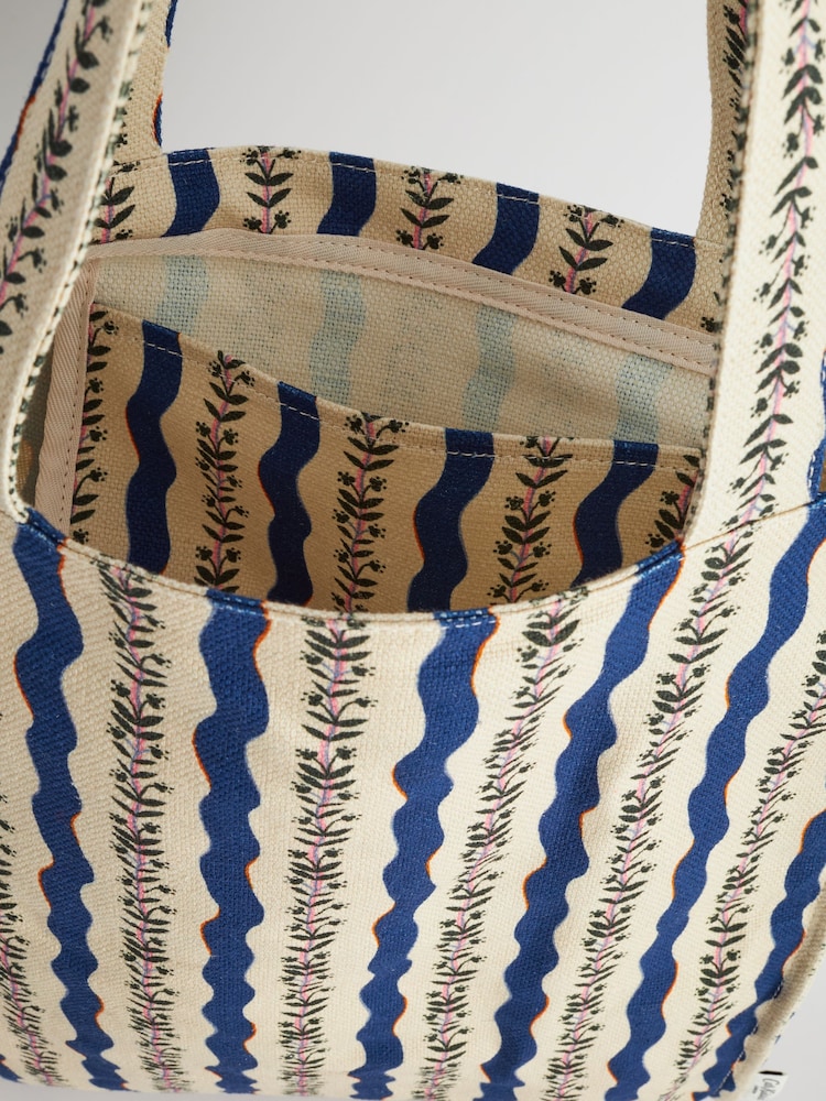 Cath Kidston Black/White Large Coated Bookbag - Image 4 of 4