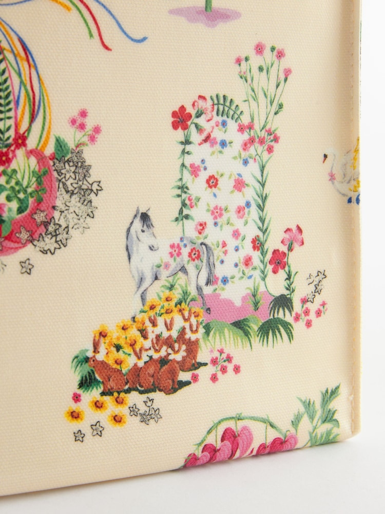 Cath Kidston Ecru Parade Print Medium Book Bag - Image 4 of 5