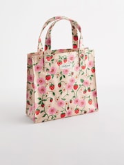 Cath Kidston Cream Strawberry Print Small Coated Bookbag - Image 1 of 5